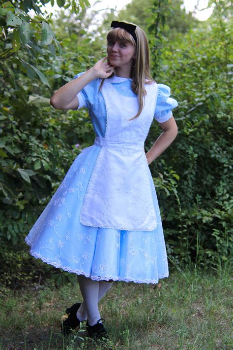 Disney Parks Dress Replica Alice In Wonderland Costume With Extra