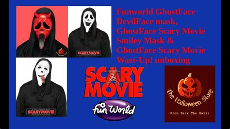 Funworld Devilface Mask Ghostface Scary Movie Smiley Mask And Ghostface
