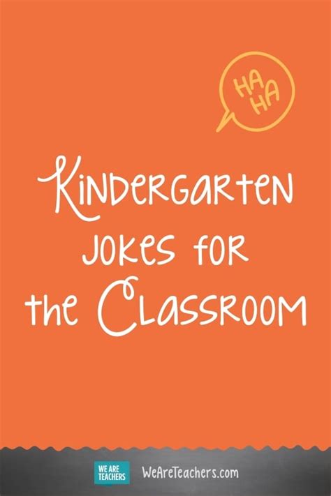 25 Cutest Kindergarten Jokes To Start The Day We Are Teachers