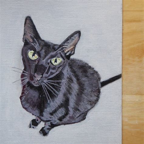 Siamese Cat Painting Etsy Uk