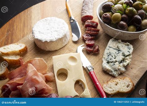 Wood Table With Food Stock Image Image Of Bread Delicious 146211253