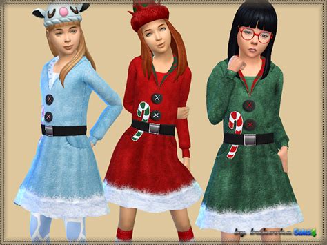 Child Christmas Outfit The Sims 4 P1 Sims4 Clove Share Asia Tổng