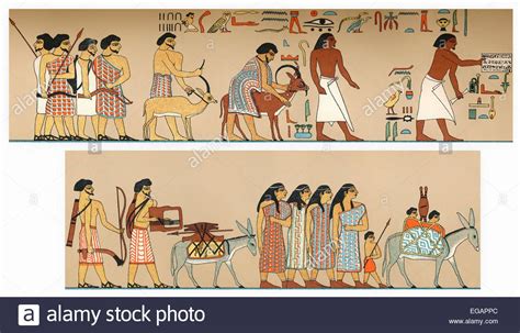 Download This Stock Image Semitic People From Syria Canaan Invading Egypt Tomb Wall At Beni