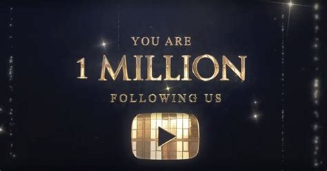1 Million Subscribers To The Youtube Channel