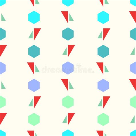 Seamless Geometric Pattern Vector Abstract Design With Colorful