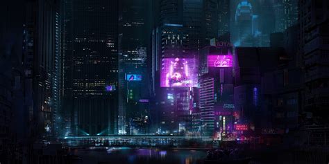 Cyberpunk Artwork City Dark Cityscape Digital Art Futuristic Hd