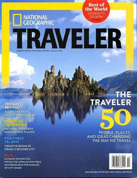 Susan Seubert On National Geographic Travelers Cover For October 2013
