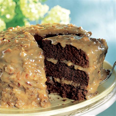 German chocolate cake, traditionally made with sweet baking chocolate, is known to be unapologetically decadent and indulgent. German-Chocolate Cake Recipe | MyRecipes