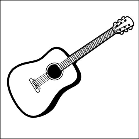 Guitar Clip Art Black And White Clipart Best