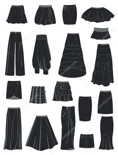 A Set Of Skirts — Stock Vector © Sibiryanka 11950913