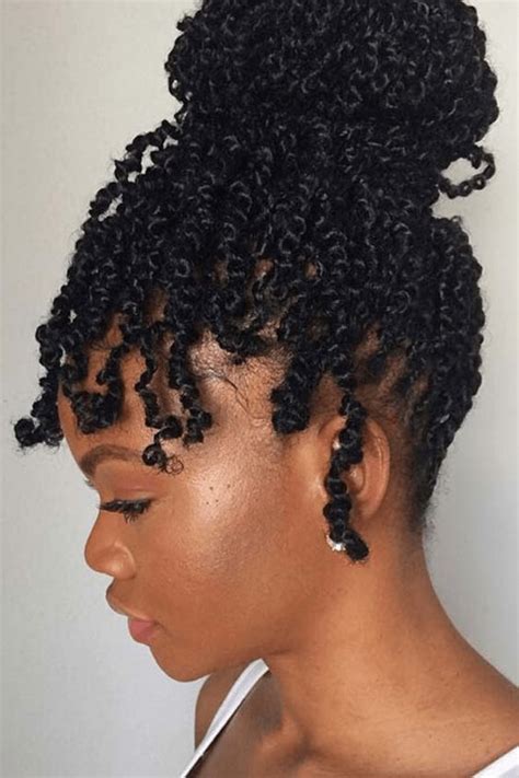 Passion Twist Crochet Waterfall Bun Black Hair Tribe