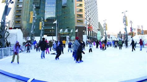 Campus Martius Park Ice Skating Rink Good Mood