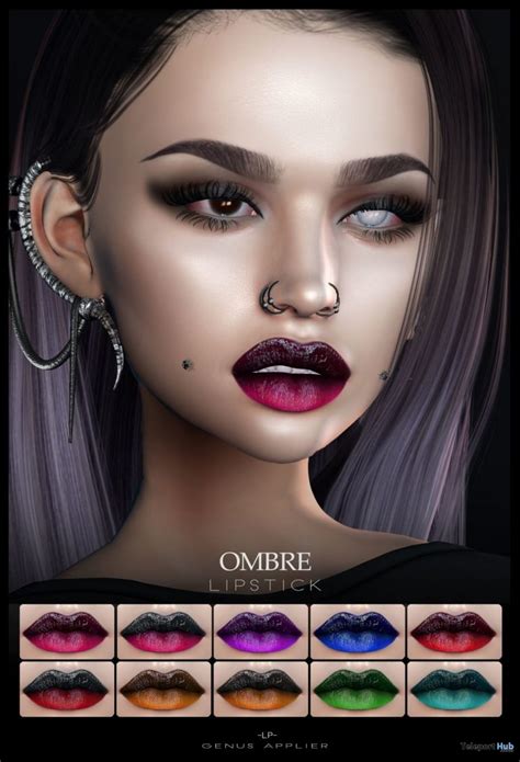 Ombre Lipstick Pack For Genus Mesh Head May 2019 Group T By Lepunk