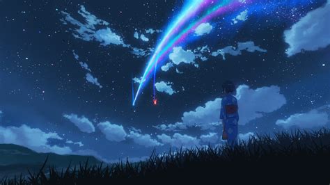 Wallpaper Kimi No Na Wa Makoto Shinkai Starry Night