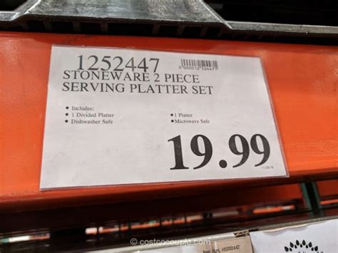 Costco has some of the best deals on pool noodles! Stoneware 2-Piece Serving Set