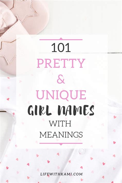 101 Pretty And Unique Girl Names Life With Kami