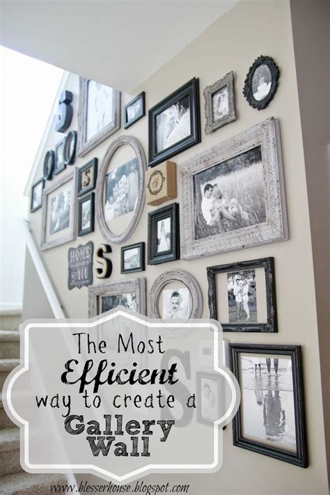 the most efficient way to create a gallery wall bless er house