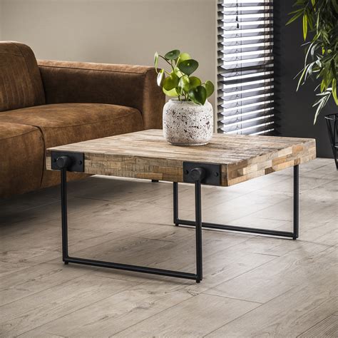 Trouvez table basse teck sur 2ememain ✅ avantageux pour tout le monde. Table basse carrée teck métal grand modèle JAVA | Tables ...