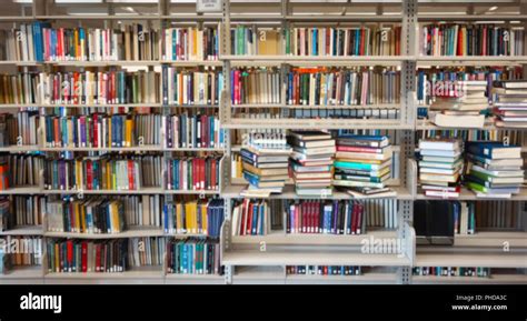 Library Book Shelves Stock Photo Alamy