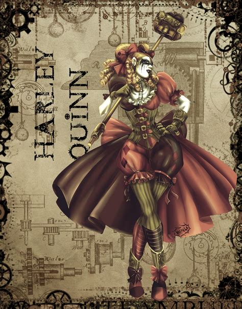 Steampunk Harley Quinn Bilscreen