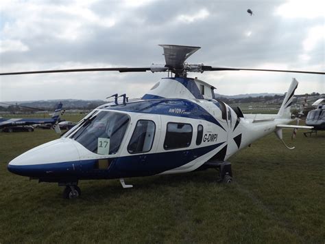 G Dmpi Agusta A109 Helicopter At Cheltenham Helipad Flickr