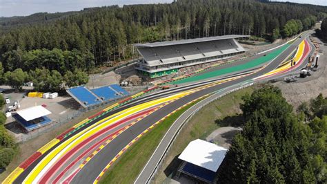 Race Track Line Marking Circuit De Spa Belgian F1 Grand Prix Roadgrip