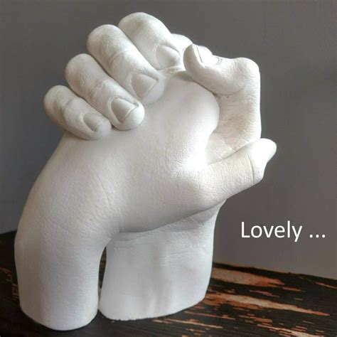 Luna Bean Keepsake Hands Casting Kit Diy Plaster Statue Molding Kit