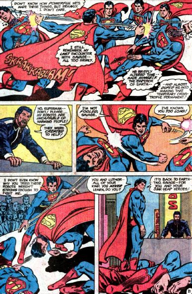 Action 542 Savage Superman Robots Babblings About Dc