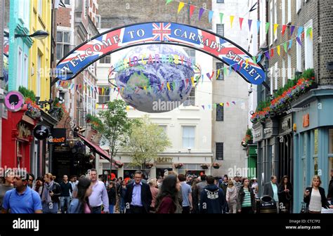 Carnaby Street In Soho London Britain Uk Stock Photo Alamy