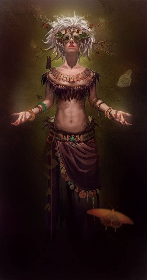 WIP The Moth Queen By Arteche Fantasy Illustration Character