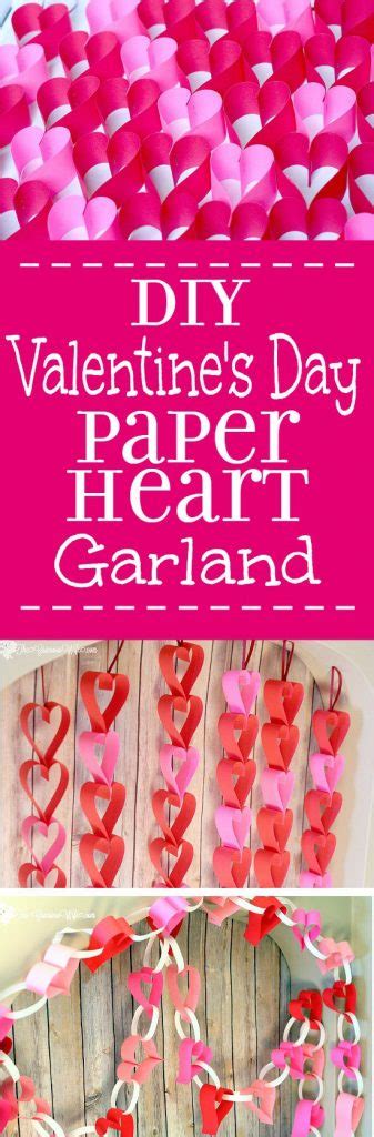 Valentines Day Heart Paper Garland 2 Tutorials The Gracious Wife