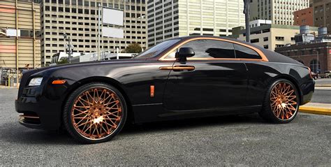 Rose gold metallic like all our custom colors these colors look night and day in the sun/shade or garage. Rolls Royce Wraith on Lexani Wheels, Perfect