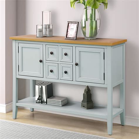 Enyopro Retro Console Table Entryway Side Table Furniture