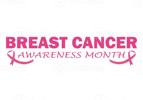 Breast Cancer Awareness Month Text 29294681 Png