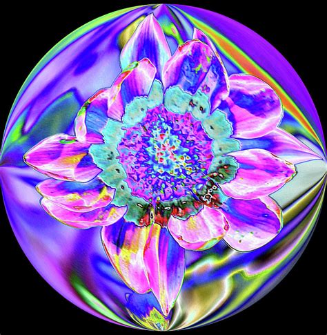 Digital Flower Digital Art By Charles Hall Fine Art America