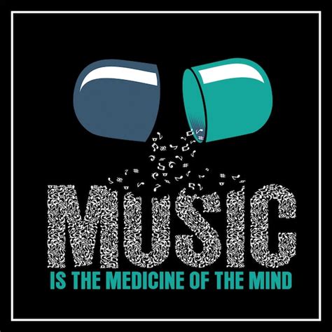 Premium Vector Music Is Medicine Of The Mind