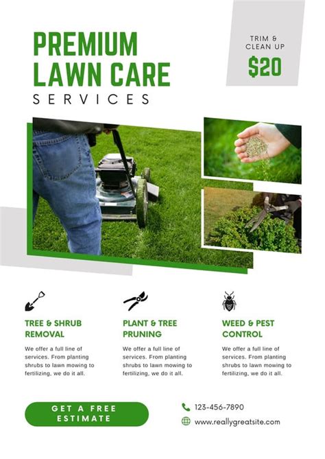 Free Printable Customizable Landscaping Flyer Templates Canva