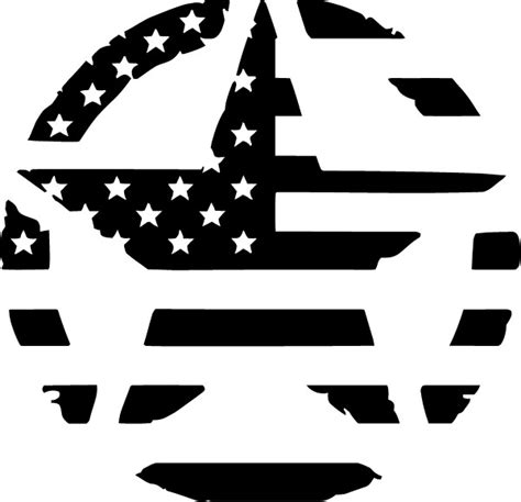 American Flag Star Decal Sticker 25