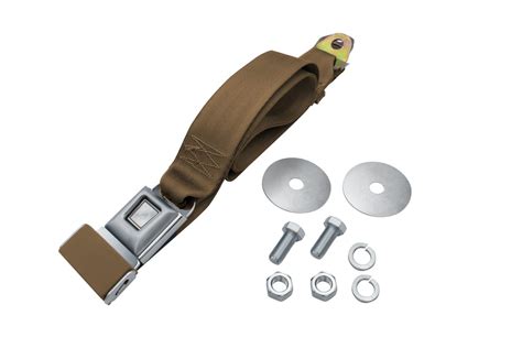 2 Point Lap Seat Belt Universal 72 Push Button Latch Tan Sold Each