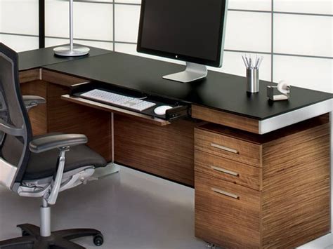Bdi Sequel 60 X 24 Rectangular Natural Walnut Computer Desk With