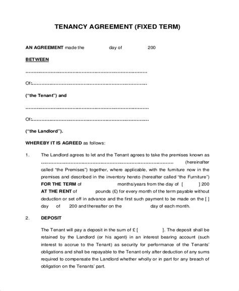 Download your sample copy of tenancy agreement malaysia here! FREE 8+ Sample Tenant Agreement Forms in PDF | MS Word
