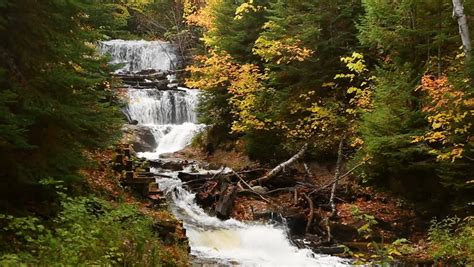 Sable Falls At Pictured Rocks National Lakeshore Michigan Image Free