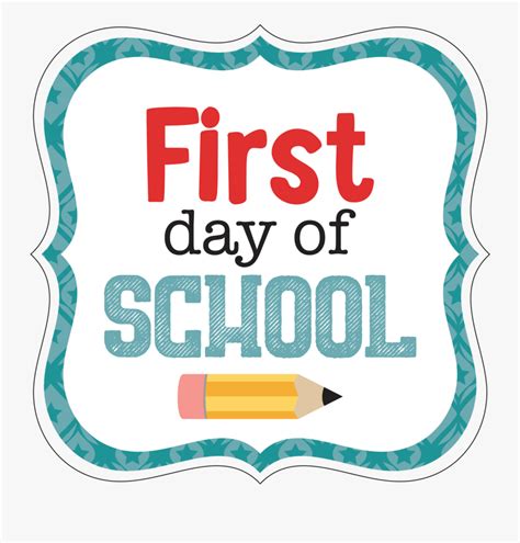 First Day Of School Print And Cut File Free Transparent Clipart