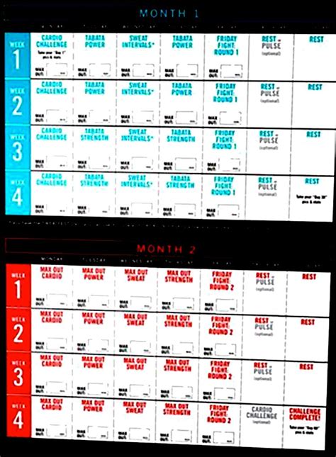 Insanity Max 30 Workout Schedule Pdf Eoua Blog