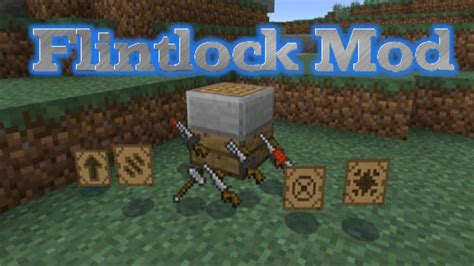 Mcpe Flintlock Mod 131 Flintlocks And Upgrades Youtube