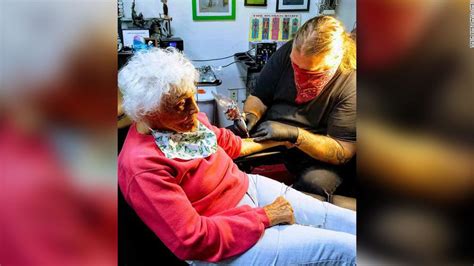 A 103 Year Old Woman Got Her First Tattoo To Cross It Off Her Bucket
