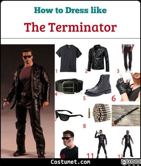 The Terminator Costume For Cosplay And Halloween 2023 Terminator Costume Mens Halloween