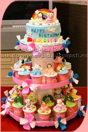 Share to facebook share to twitter. Kue Ulang Tahun Anak : 3 tier Hello Kitty Cake n Cupcake ...