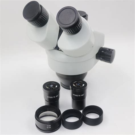 Szm7045 Trinocular Stereo Zoom Microscope Head 35x 45x With 10x