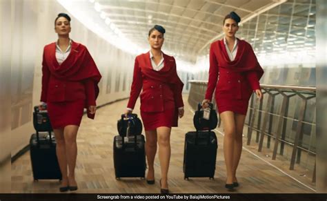 Crew Trailer Kareena Kapoor Tabu And Kriti Sanon Strike Gold Up In